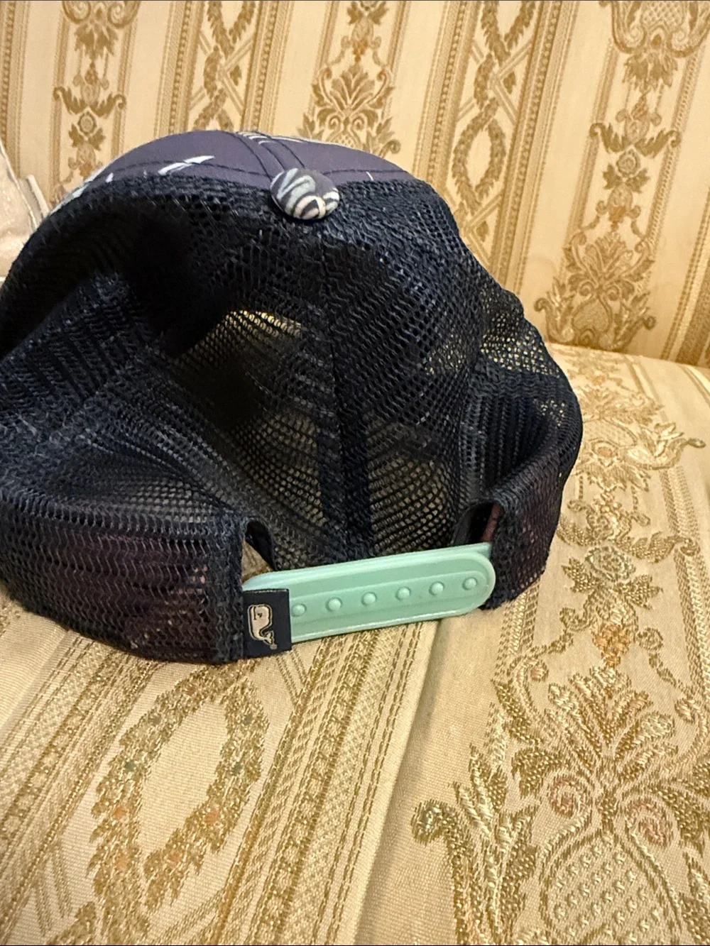 Vineyard vines Navy Floral Mesh Trucker Hat